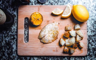 Charred Lemons to serve with Trout Dishes